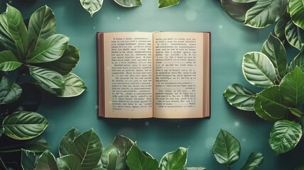 Books Background for World Book's Day Back to School Concept Video 4K