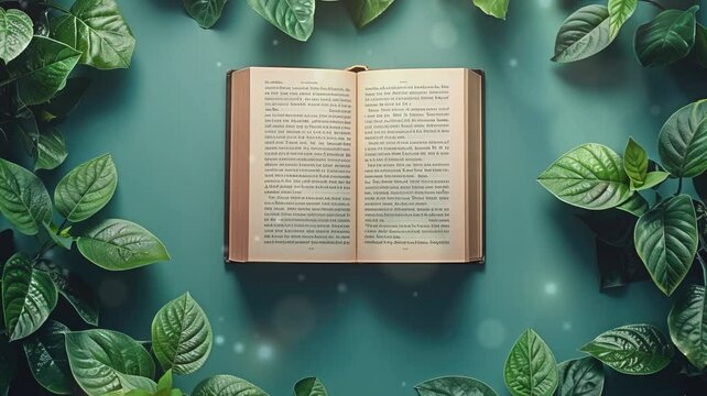 Books Background for World Book's Day Back to School Concept Video 4K