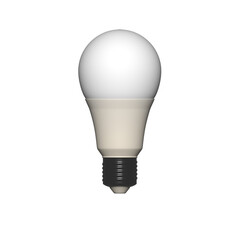 a light bulb with a white light inside