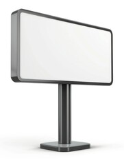 Fototapeta premium A large white billboard with a black frame