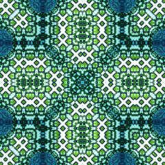 seamless abstract pattern and texture. Symmetrical pattern of watercolors and bubbles