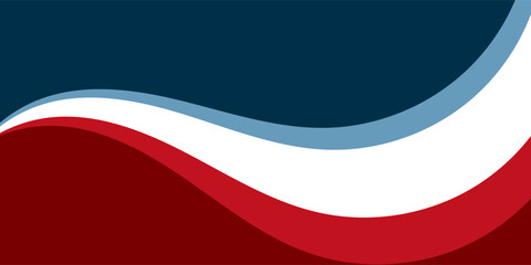 Naklejka premium abstract shape background with red and blue wave shape