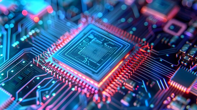 Intricate Photonic Integrated Circuit Showcasing Light Based Computing Advancements