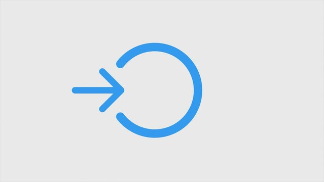 Animated video virtual arrow concept. Full length animation illustration. High quality 4k footage.