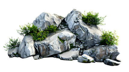 Rockery transparent picture