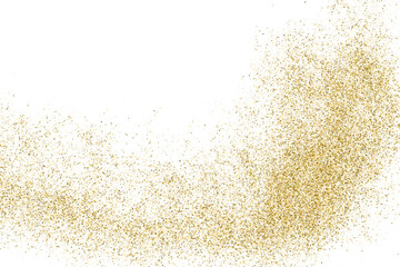 Gold Vector Texture Pattern on White Background. Light Golden Confetti. Yellow Illustration Backdrop. Design Element. eps 10.	
