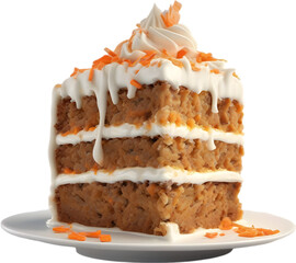 Carrot cake, Close-up of delicious-looking carrot cake.