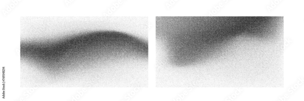 Poster grain noise pattern background. black dot gradient vector effect. grainy stipple grunge spray textur
