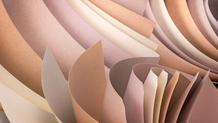質感のある暖色系の紙による、抽象的な背景テクスチャー