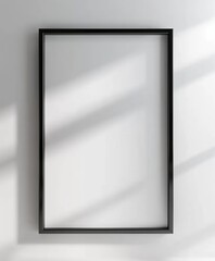 Mockup Poster Frame Close-up. Presented in 3D Render. Made with Generative AI Technology