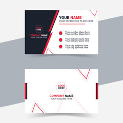 Modern business card layout.