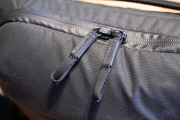 close up of a zipper