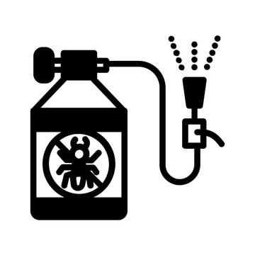 Vector solid black icon for Pest control