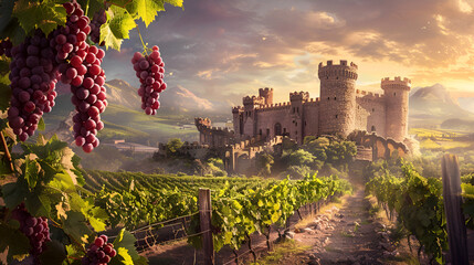 Fototapeta na wymiar Amorosa winery , generative ai