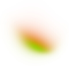 mesh gradient blurred shape on transparent background