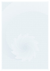 Guilloche background blank page template