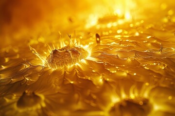 A close up of a sun with its rays reaching out