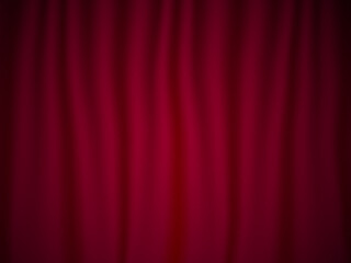 red curtains vector background illustration