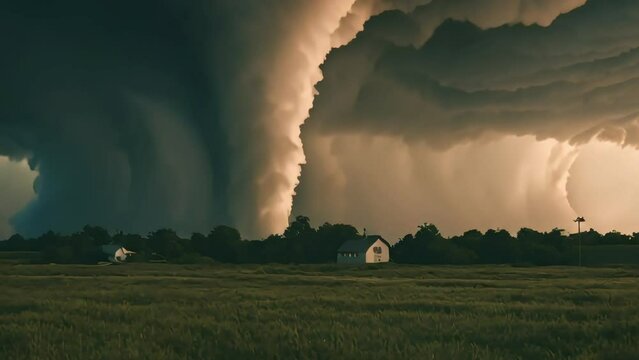 natural disaster tornado, footage, 4k footage, videos, slow motion 