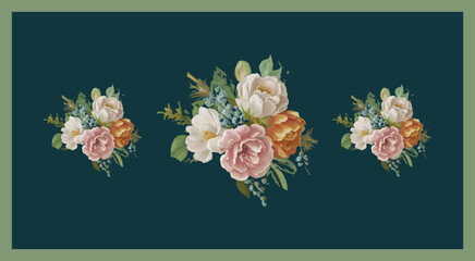 floral and botanicals vector background design.
