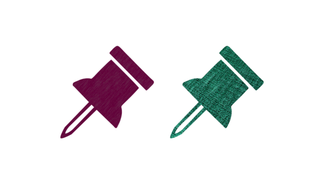 pin icon symbol red and green