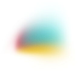 mesh gradient blurred shape on transparent background