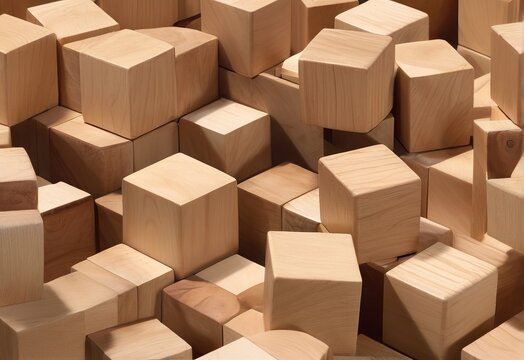 Wooden cubes