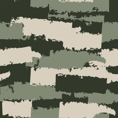 Neutral Colour Abstract Brush Strokes Seamless Pattern Design