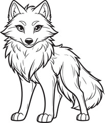 fox cartoon isolated