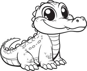 crocodile vector 