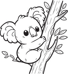 koala bear on tree © Ragil