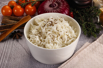 Indian cuisine jeera basmati rice