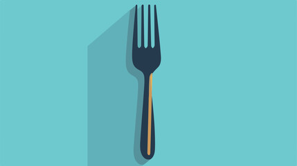 Fork cutlery icon image flat cartoon  - obrazy, fototapety, plakaty