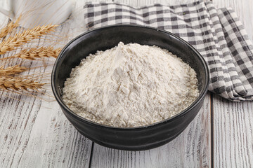 Wheat flour heap for bake