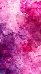 A painting featuring bright pink and purple flowers on a clean white backdrop, background, wallpaper