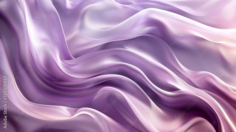Poster flowing silk: abstract wave background in smooth fabric texture