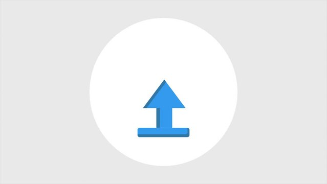 Animated video virtual arrow concept. Full length animation illustration. High quality 4k footage.