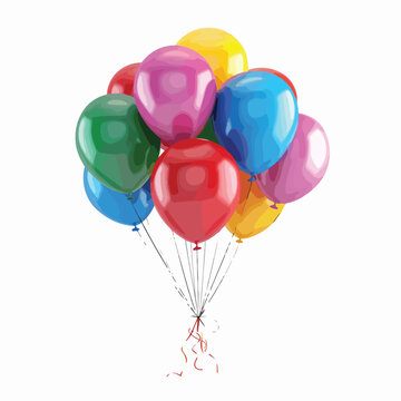 Party Balloon clipart isolated on white background