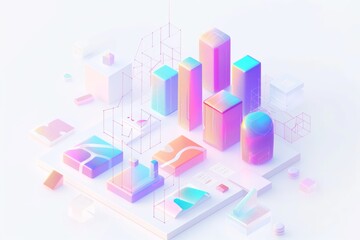 3d graphic of a symbol made of many spheres