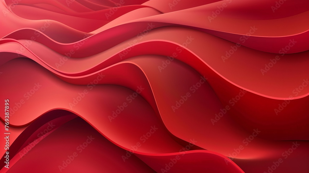 Aufkleber vibrant abstract red technology modern background design with futuristic elements - dynamic digital 