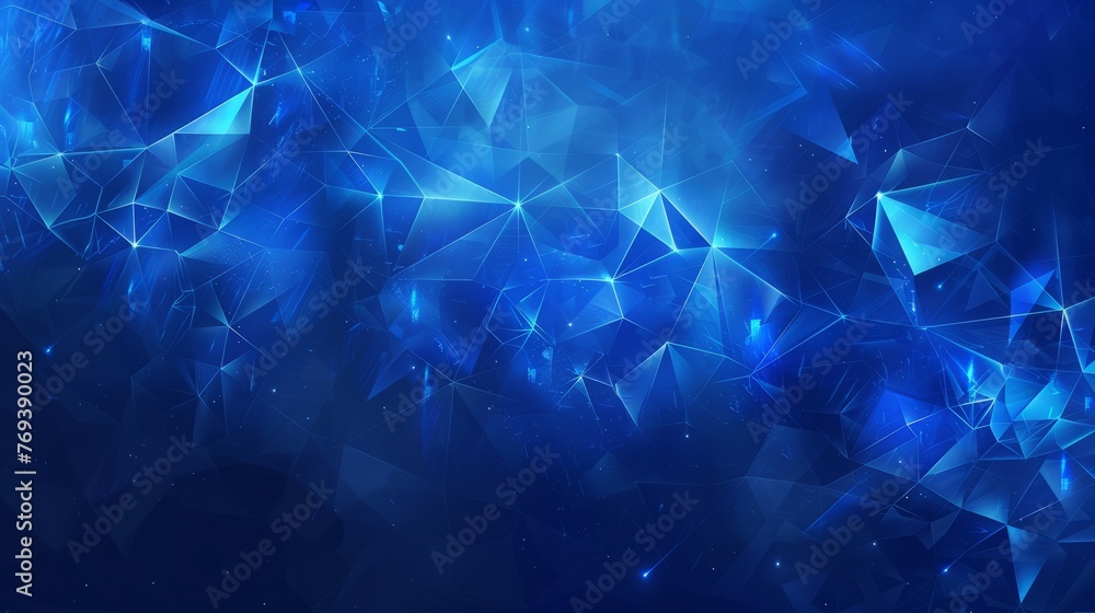 Poster blue tech geometry: abstract vector background with futuristic elements in shades of blue - modern d