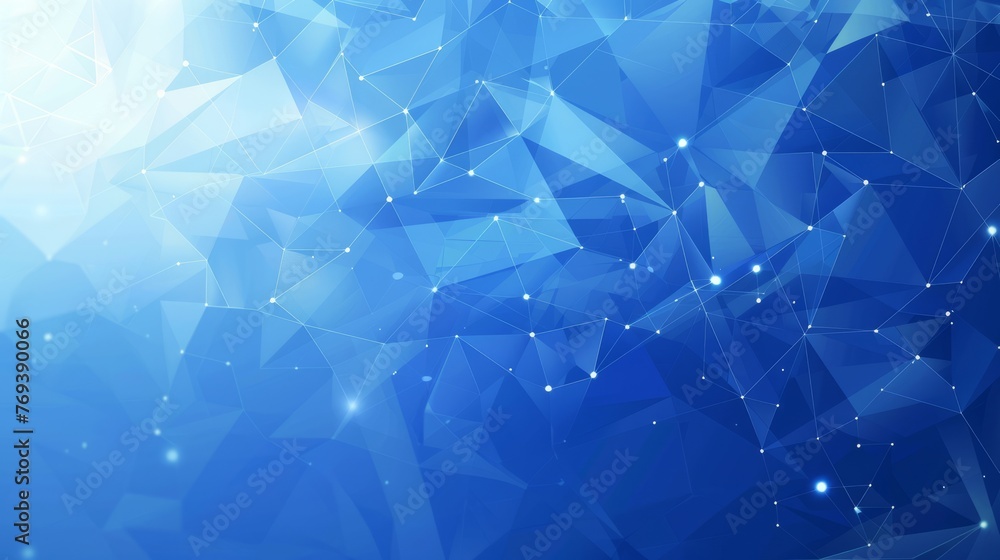 Poster blue tech geometry: abstract vector background with futuristic elements in shades of blue - modern d
