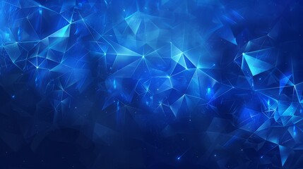 Blue tech geometry: abstract vector background with futuristic elements in shades of blue - modern...