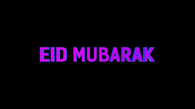 Eid Mubarak, Text Animation V4