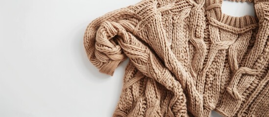 Knit Sweater on White Background - Powered by Adobe