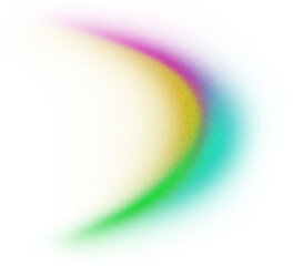 Grainy Gradient Textured Blob Shapes. Abstract Transparent PNG element. Trendy design resources, Green purple and yellow. Modern design trends.