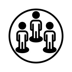 Vector solid black icon for Capacity