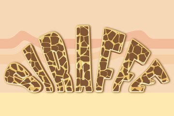 Giraffe Text Effect