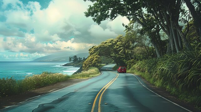 Road Trip Scenes: Photographs taken during road trips showcase the sense of travel and exploration 