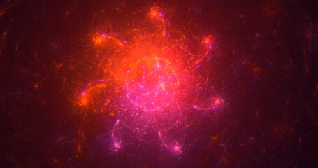 3D manual rendering abstract colorful fractal light background. Its not AI Generatd illustration.